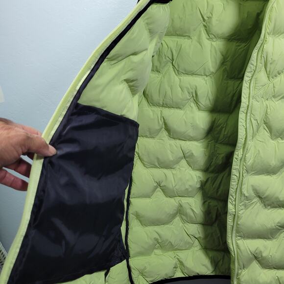 Ulla Popken Women's Hooded Neon Green Puffer Vest Size 20-22 3226-1Clo3 - Picture 4 of 8